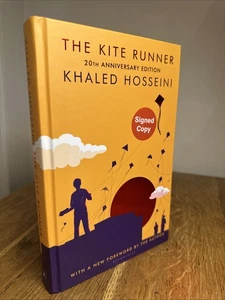 The Kite Runner by Khaled Hosseini SIGNED 20th Anniversary Ed UK HB 1st thus - Picture 1 of 9