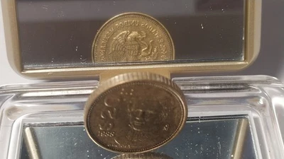 $20 Pesos Guadalupe Victoria Mexico 1988 giro medalla  rotated reverse error - Image 1 of 4