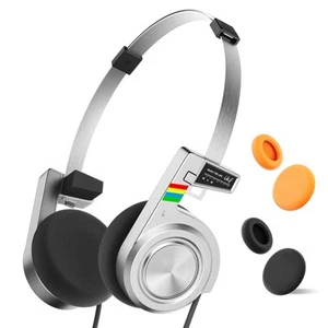 R3 Classic Retro Wireless Headphones, Vintage Design,Volume Control,60 Hours ... - Picture 1 of 8