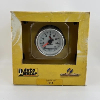 NEW Auto Meter C2 Stepper Motor Electric Pyrometer EGT Gauge 2-1/16" 0-1600 Deg - Image 1 of 4