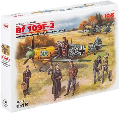 Bf 109F-2 with German Pilots & Ground Personnel by ICM   N. 48803   1:48 - Immagine 1 di 4
