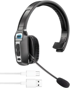 Executive Bluetooth 5.2 Wireless Headset mit KI-betriebenem Mikrofon Optimaler Sound BM202 - Bild 1 von 7