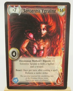 WARLORD Saga of the Storm CCG Tarjeta Hechicera Ygraine Personaje Devereniano - Imagen 1 de 2