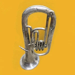 ✨VINTAGE✨ Rare Baritone Brass Horn - VTG instrument - Picture 1 of 18