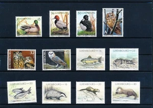 LS31965 Luxembourg animals fauna flora birds fine lot MNH - Picture 1 of 1