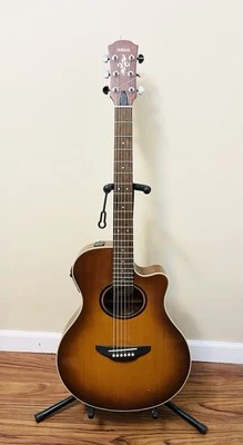 Yamaha APX-5A Acoustic Electric Guitar Sand Burst Road Runner Soft Case & Extras - Image 1 of 4