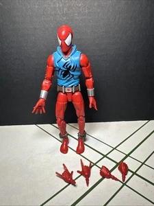 Hasbro Marvel Legends Scarlet Spider Rhino BAF Wave Ben Reilly Figure With Hands - Picture 1 of 6