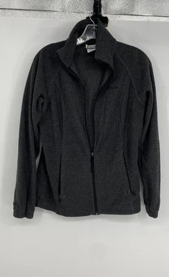 Columbia Womens Gray Fleece Pockets Long Sleeve Full-Zip Jacket Size Small - Image 1 of 4