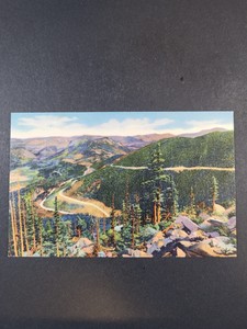 Postcard Rocky Mountain National Park Colorado Trail Ridge Road Unposted Card
