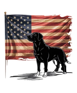 Digital download set of 3 Patriotic Pups Distressed American Flag - Picture 1 of 3