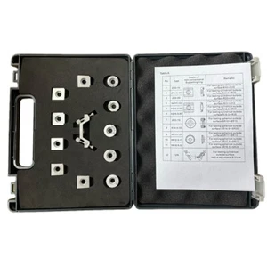 Leeb Hardness Tester Support Rings 12 Pcs Set with 12 Pcs Metal Rings - Picture 1 of 12