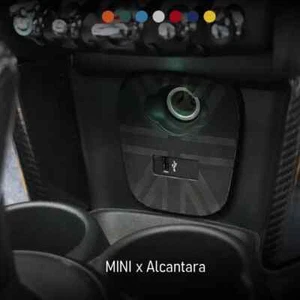 Cigarette USB Panel Made of Alcantara Stickers for MINI Cooper S JCW F55 F56 F57 - Picture 1 of 20