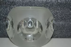Peill & Putzler-Vintage-Glas/Kristall-Design-Space Age-Ice Cube-Lampenschirm-Top - Bild 1 von 6