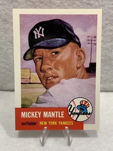 1991 Topps Archives MICKEY MANTLE (1953 Topps Reprint Card #82) New York Yankees - Picture 1 of 2