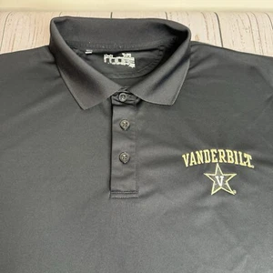 Under Armour Vanderbilt Commodores Short Sleeve Golf Polo Shirt Mens XL Black - Picture 1 of 9