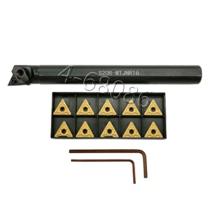 S20R-MTJNR16 Wendbarer Bohrstab Drehwerkzeug Halter + 10 STCK. TNMG332 Einsatz - Bild 1 von 6