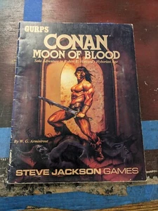 Conan Moon Of Blood Solo Adventure Age Gurps Steve Jackson Games - Picture 1 of 2