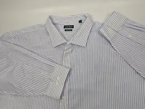 Lauren Ralph Lauren Stripe Button Supima Cotton Regular Fit Men's 5XL 22 34/35 - Picture 1 of 12