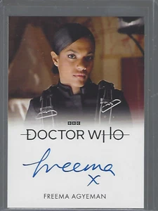 Doctor Who Series 1-4 Freema Agyeman (FULL BLEED) Autograph/Autogramm - Picture 1 of 1