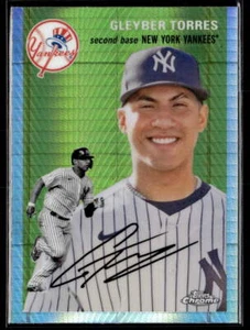 2023 Topps Chrome Platinum Anniv #304 Gleyber Torres Prism Refractor Yankees - Picture 1 of 2