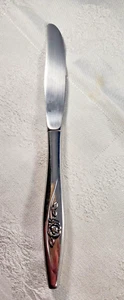 Coltello da Pranzo Oneidacraft Oneida LASTING ROSE Deluxe Inox 8 1/2" Posate - Foto 1 di 3