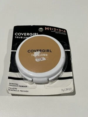 1 PIECE COVERGIRL TRUBLEND PRESSED POWDER M1*2*3*4 TRANSULCENT HONEY 0.39 OZ - Image 1 of 3