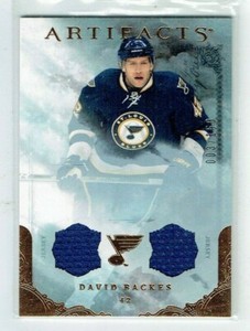 10-11 UD Upper Deck Artifacts  David Backes  /150  Dual Jerseys