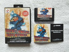 Complete set rocket knight adventures mega drive with manual pal (reproduction)
