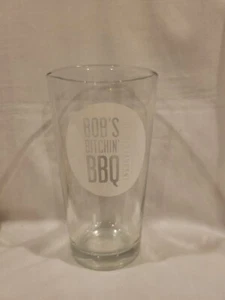 Bob's Bitchin' BBQ Restaurant Soda Pop Beer Glass - Dodgeville Wisconsin - Picture 1 of 5
