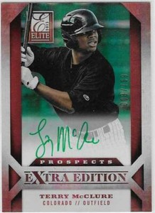 2013 Panini Elite #195 Extra Edition TERRY MCCLURE Autographed Rookie #3/769