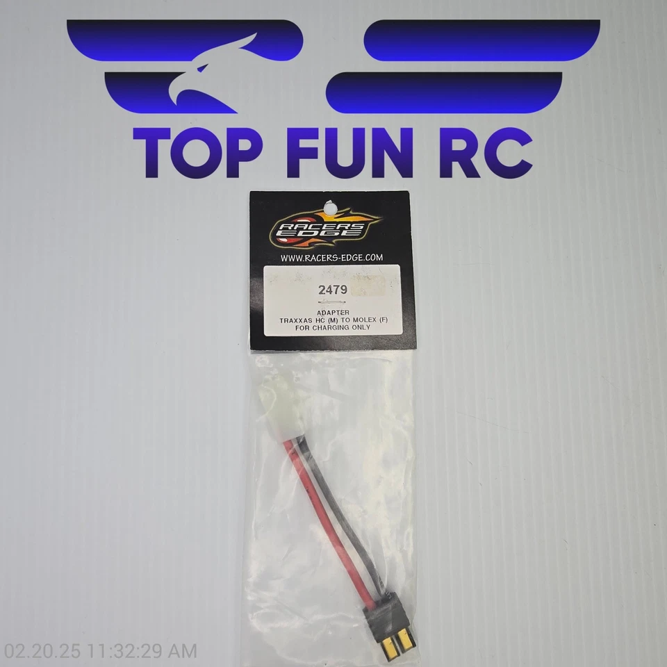 Racers Edge 2479 Adapter Traxxas HC (M) Molex (F) For Charging Only - Image 1 of 1