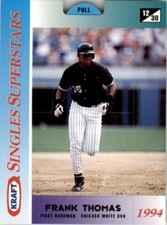 1994 Kraft Singles Superstars #12 Frank Thomas Chicago White Sox