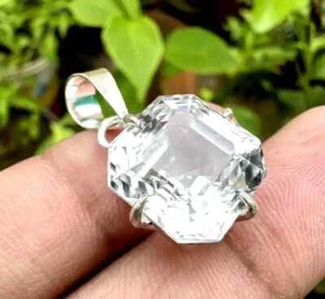 35 CT Natürlich Ceylon Weißer Saphir Asscher Schnitt Agl Zertifiziert Edelstein - Bild 1 von 8