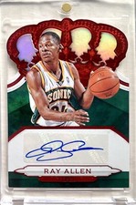 2018-19 Panini Crown Royale Red Auto 17/40 Ray Allen SP NBA Champion All Star