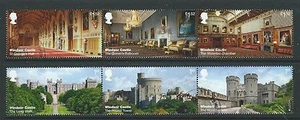 GREAT BRITAIN 2017 WINDSOR CASTLE SET IN TWO STRIPS FINE USED - Picture 1 of 1