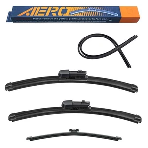 AERO Wiper Blades for Honda Civic 2024-2022, 24"+19" Front + 14" Rear - Picture 1 of 7