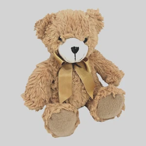 Applause hellbraun Braunbär Teddybär Jeanne Plüschtier 7 Zoll goldene Schleife Stofftier - Bild 1 von 13