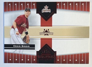 2005 Donruss Champions Impressions Red Craig Biggio /250 Houston Astros HOF 🔥