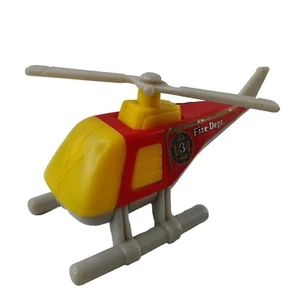 Vintage Tonka 1985 Fire Dept Tonka Helicopter Toy 1980's Cake Topper Man Cave - Picture 1 of 18
