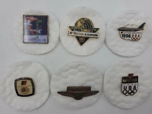 Vintage United Airlines Mitarbeiter Service Pins Olympiade von 1984 bis 1998 Lot 6 - Bild 1 von 10