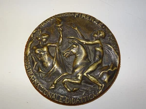 Medaille Nationale Lehrausstellung Florenz - FÜR ASPERA AD ASTRA FLORENZ MCMXXV - Bild 1 von 6
