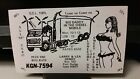 Carte postale radio CB QSL KGN-7594 camionneur bikini bande dessinée Henry années 1970 Fort Dodge Iowa