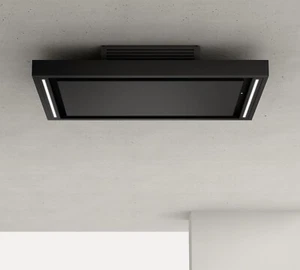 Airforce Silhouette F 100cm Island Cooker Hood with LED lighting Black Stainless - Picture 1 of 4