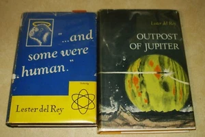 2 Lester Del Rey 1st Ed 1st And Some Were Human 1948 Outpost Jupiter HCDJ 1963 - Picture 1 of 11
