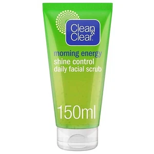Clean & Clear Morning Energy Shine Control daily Facial Scrub - 150ml Free Ship - Picture 1 of 5