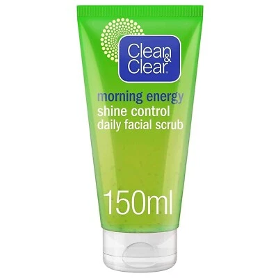 Clean & Clear Morning Energy Shine Control daily Facial Scrub - 150ml Free Ship - Image 1 of 4