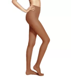 Collant donna marrone chiaro semi opachi con gusset 40 denari - Foto 1 di 2