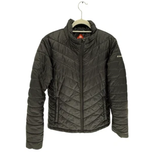 Columbia Women's Black Omni Heat Puffer Jacket Pockets Full Zip Size XL - Picture 1 of 13