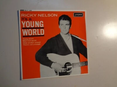 RICKY NELSON: It’s A Young World-U.K. 7" 62 London Recordings RE-P. 1339 EP PCV - Image 1 of 4