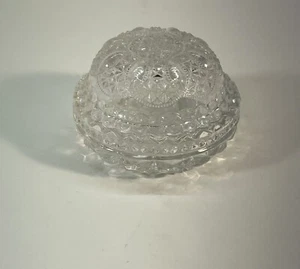 Clear Glass Crystal Candy Dish And Lid - Picture 1 of 3